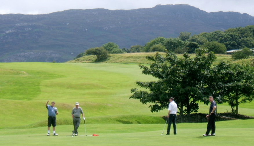 View of 2 golfes on at Portsalon Golf Club